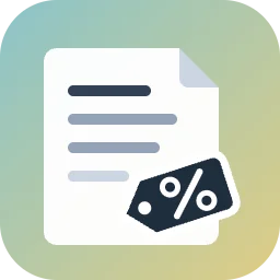 Global Discount on Invoices & Bills icon