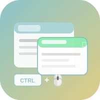 Open in New Tab (CTRL + Click) icon